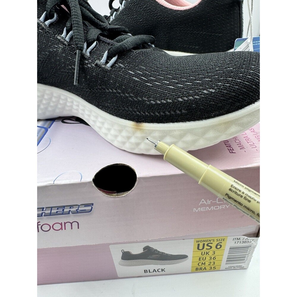 SKECHERS Women's Lite Foam Lightweight Air-Cooled Running Sneaker Shoes New 6 - Picture 7 of 11